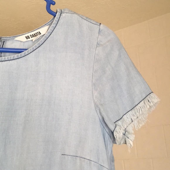 BB Dakota Chambray Shift Dress - Picture 5 of 8